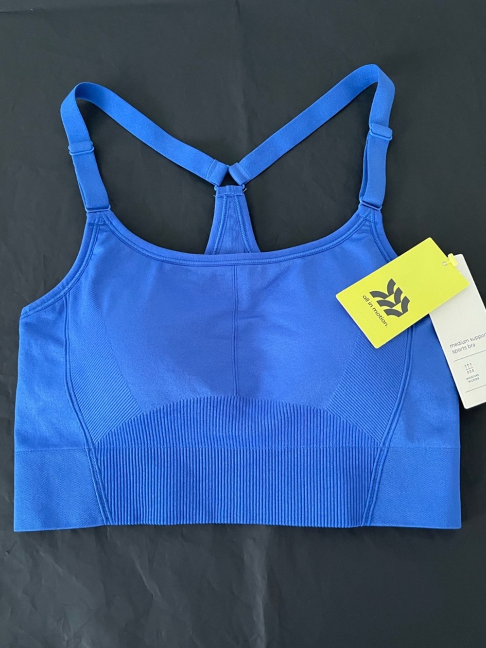 CLOSET CLOSEOUT SALE - Vibrant Blue Seamless Racerback Bralette - NWT